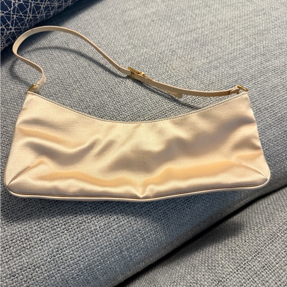Giuseppe Zanotti Cream and Pink Floral Shoulder Bag Never Used